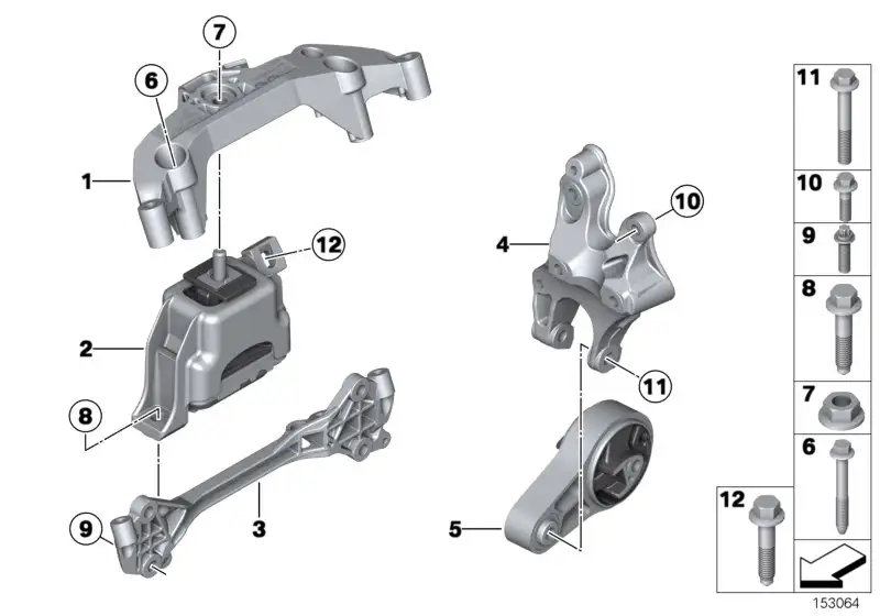 BMW Halter R55 R56 R57 R58 R59 22116780439