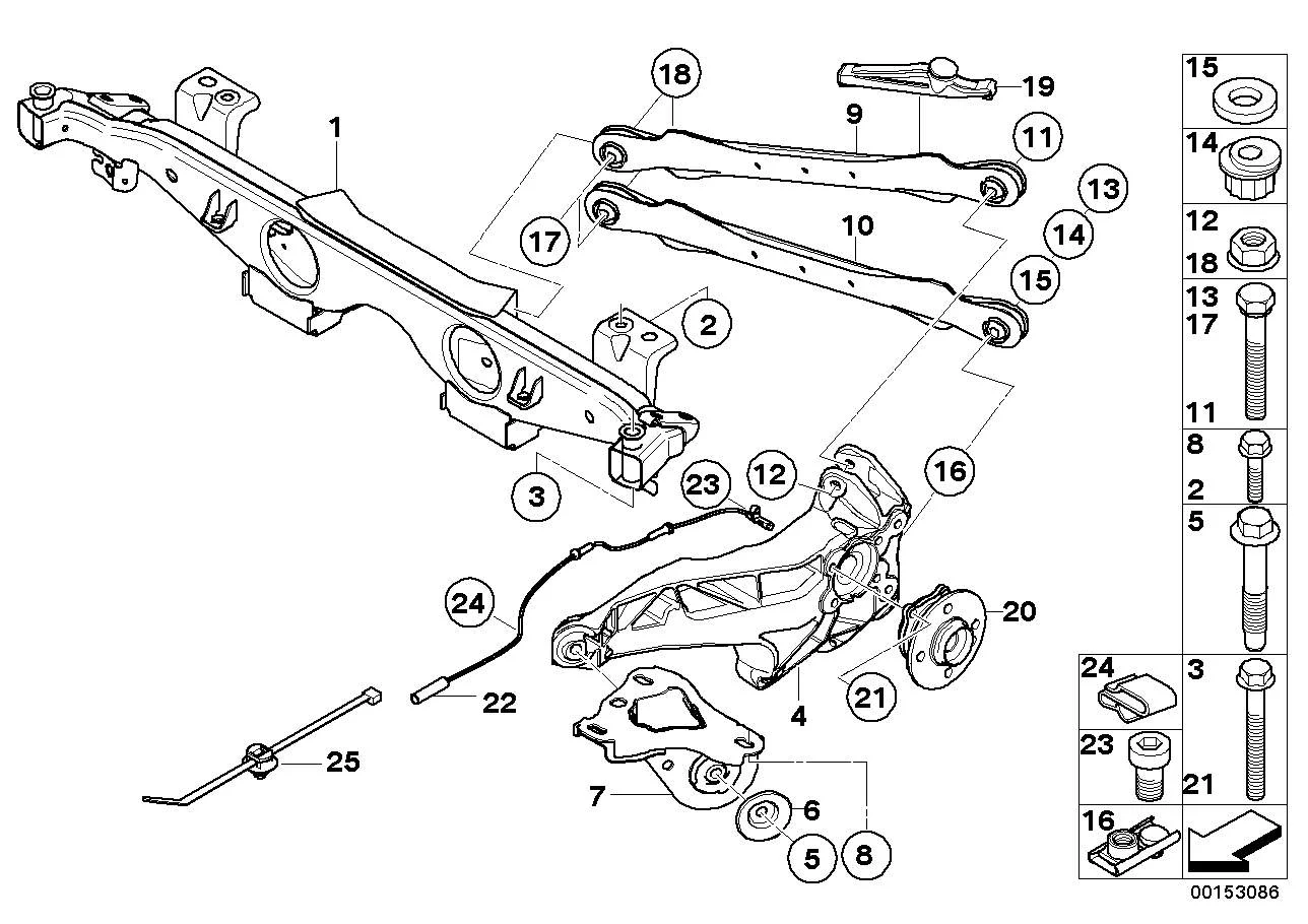 BMW Halter Längslenker links R55 R56 R57 R58 R59 33306799089