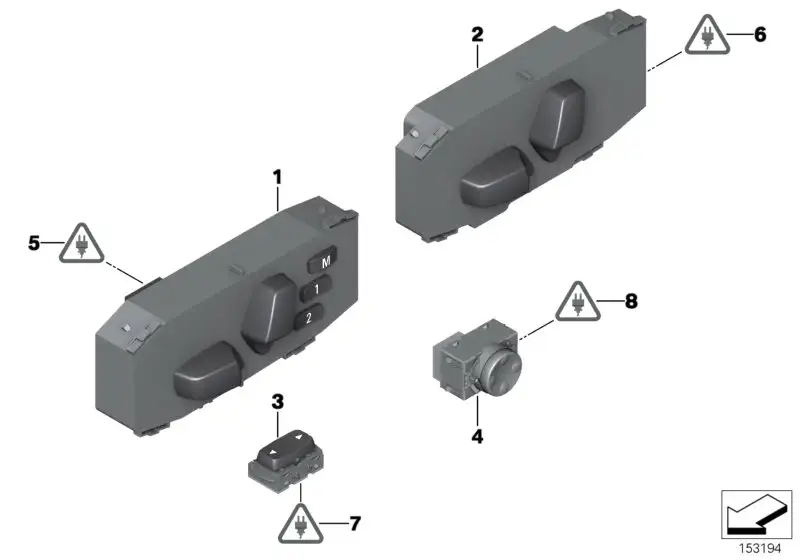 BMW Universal-Buchsengehäuse uncodiert E46 E53 E60 E61 E63 E64 E6