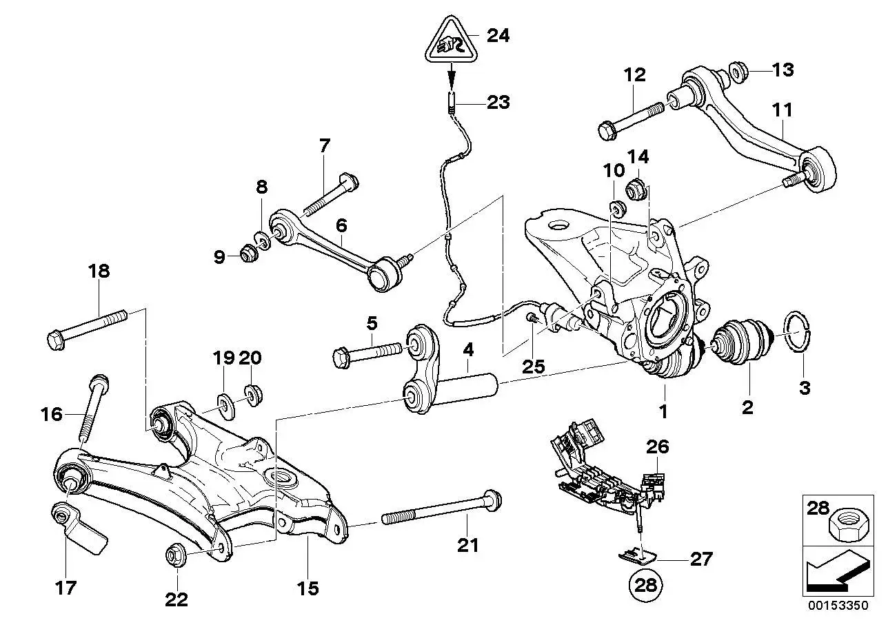 BMW Querlenker links E53 33326770859 - Bildposition 11