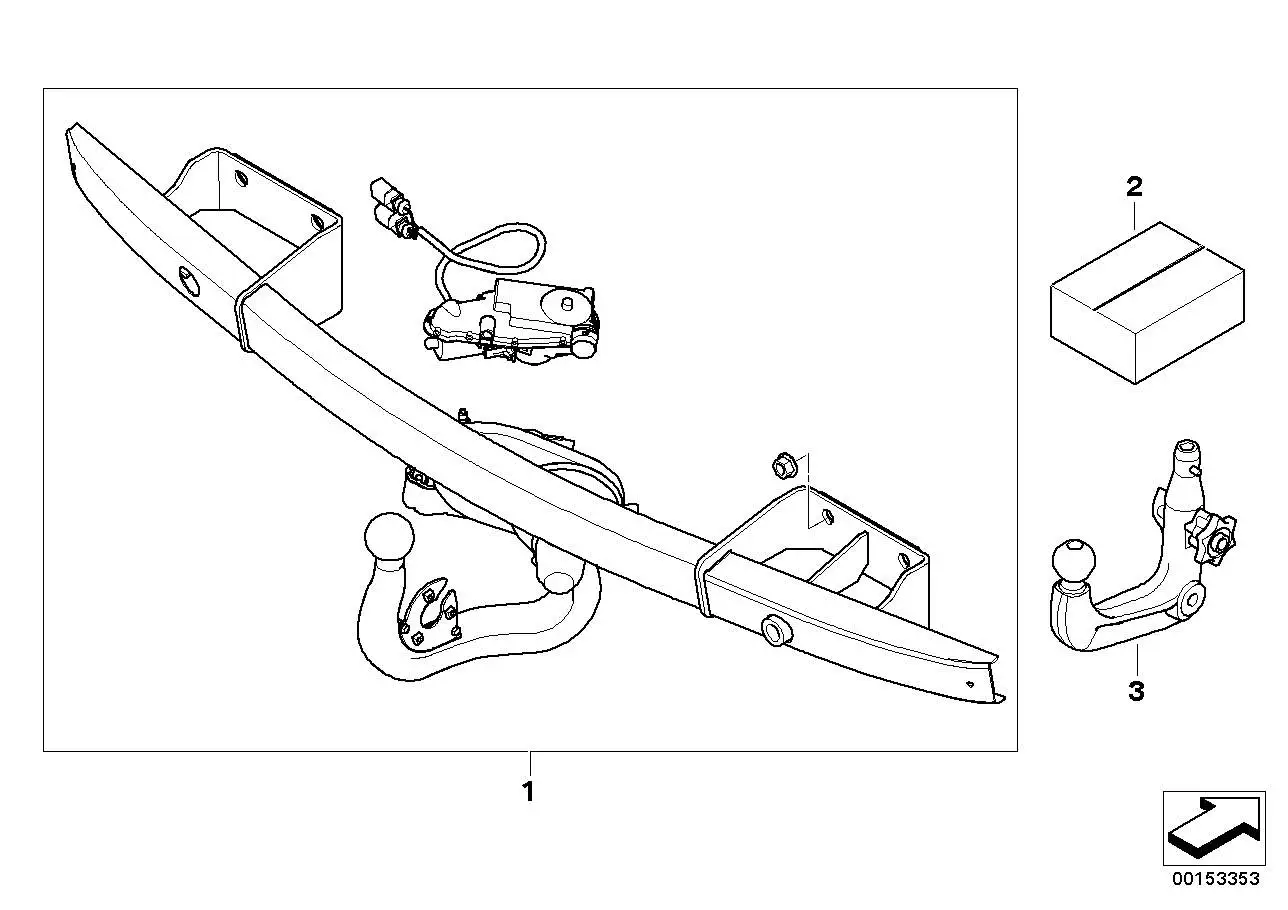 BMW Satz Bügel Anhängerkupplung E92 E93 71606779423 - 3er E92, 3e