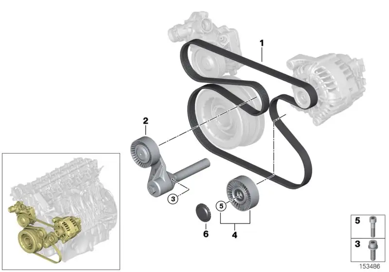 BMW Keilrippenriemen E70 E71 11288477787