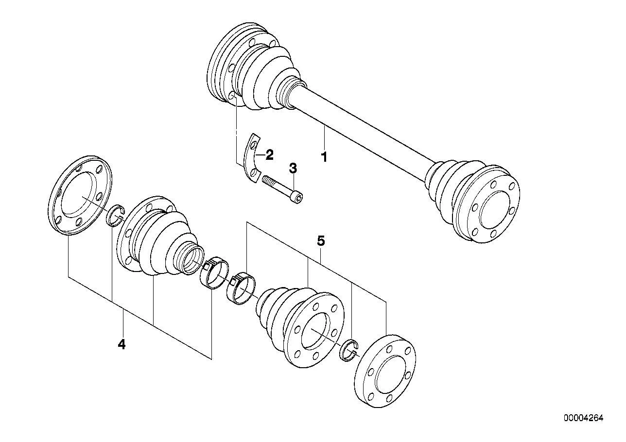 BMW Schraube Aussentorx mit Rippverzahnung E12 E21 E28 E36 E46 E53 E85 E86 33211227664