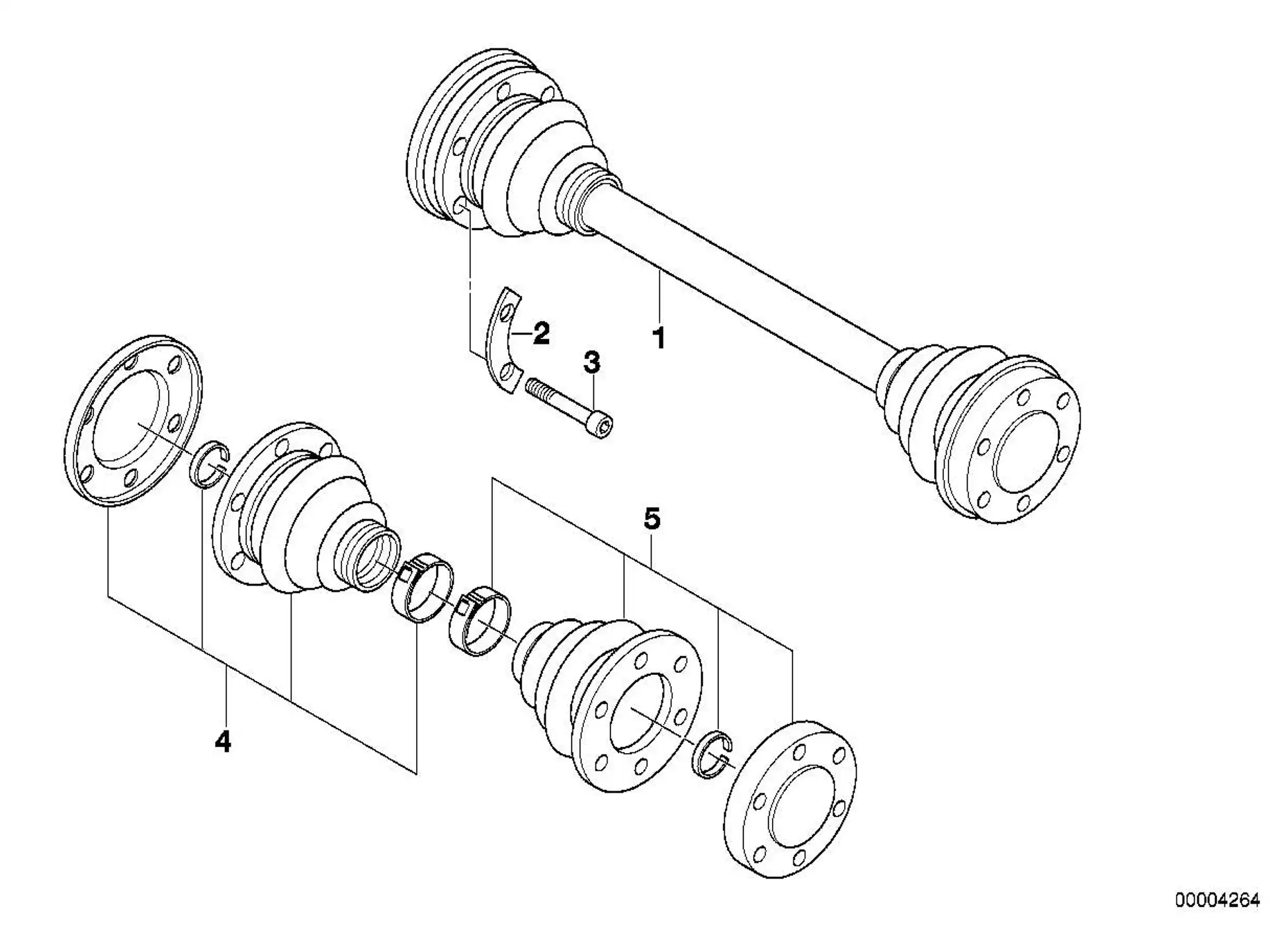 BMW Schraube Aussentorx mit Rippverzahnung E12 E21 E28 E36 E46 E53 E85 E86 33211227664