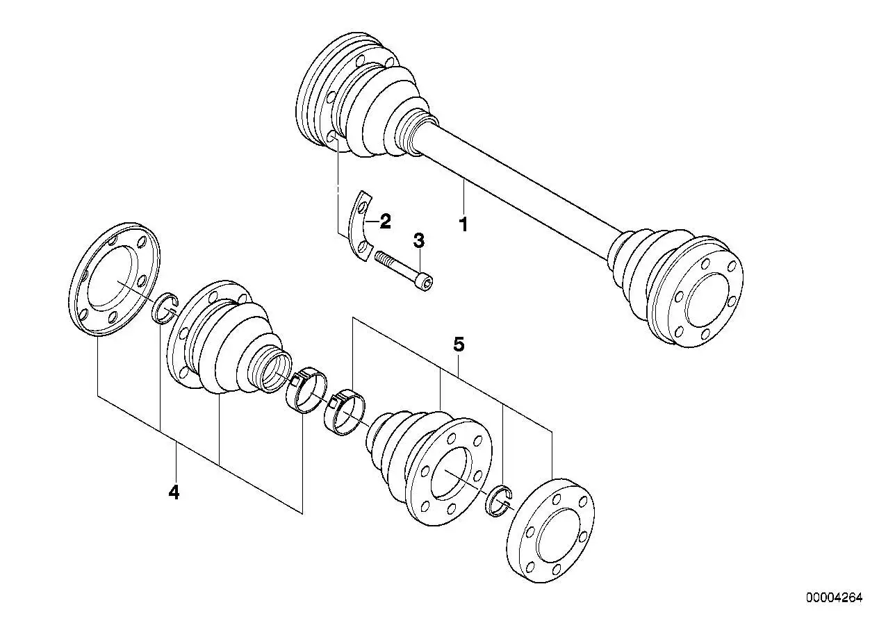 BMW Schraube Aussentorx mit Rippverzahnung E12 E21 E28 E36 E46 E5