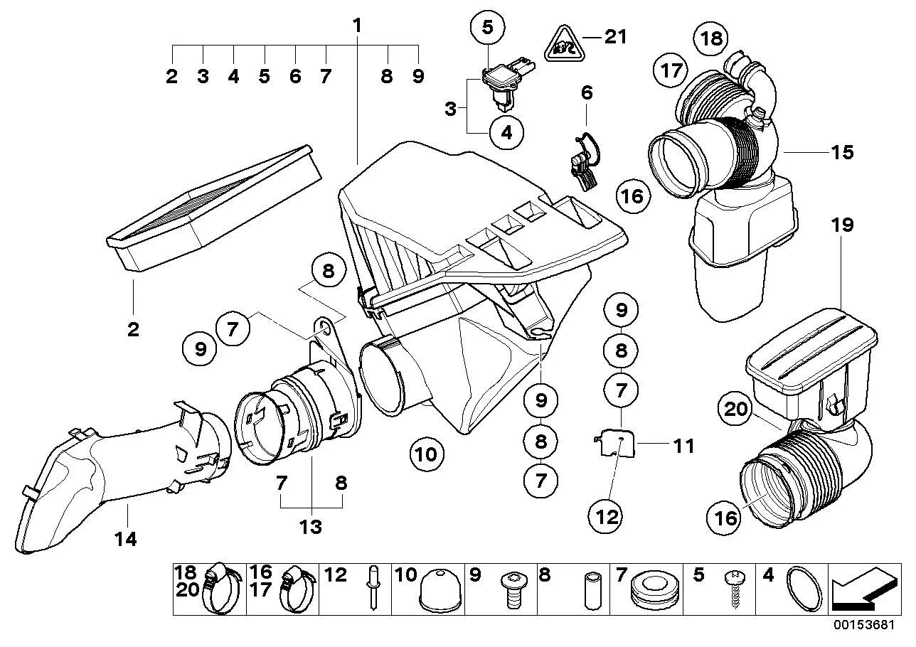 BMW Spannbügel E60 E61 E63 E64 E85 E86 K42 K46 K47 K49 13717525713