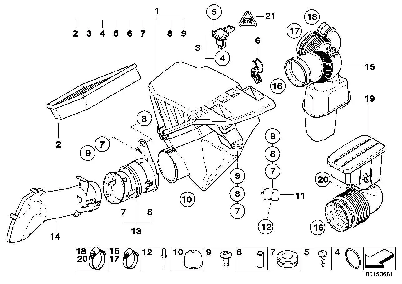 BMW Ansauggeräuschdämpfer 13717577779 - Bildposition 01