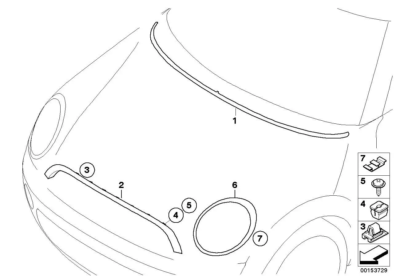 BMW Schraube mit Flansch R50 R52 R53 R55 R56 R57 R58 R59 41007135