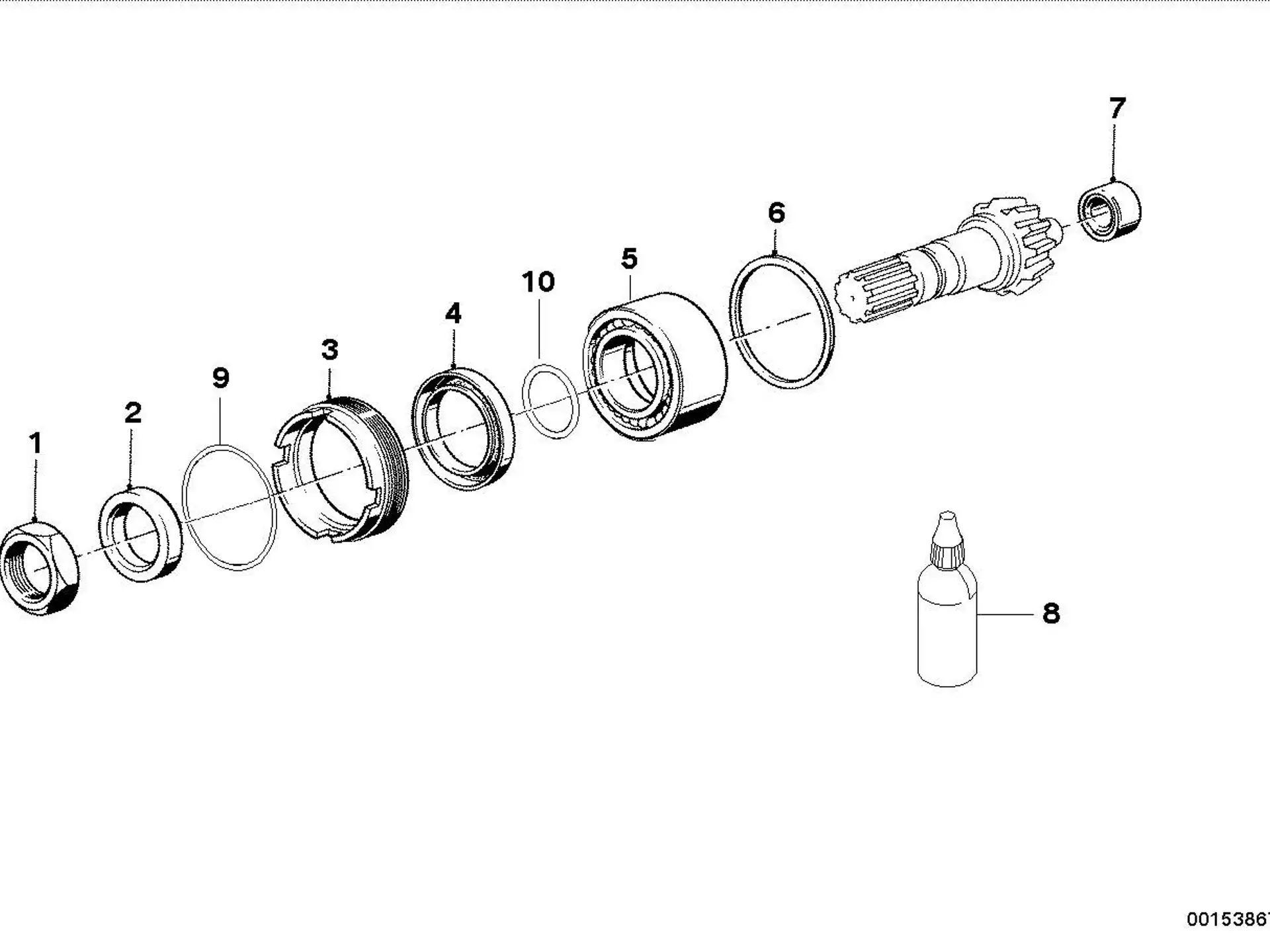 BMW Druckring K21 K22 K23 K25 K25H K26 K27 K28 K29 K30 K32 K33 K40 K41 K43 K44 R21 R21A R22 R28 33117701691