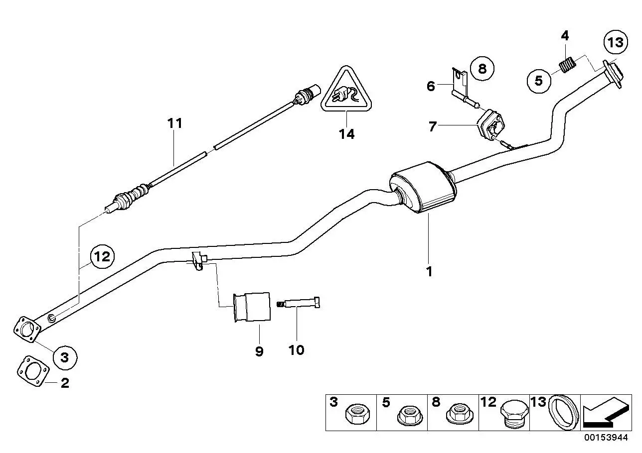 BMW Lambda-Monitorsonde E60 E61 E65 E66 E81 E82 E84 E87 E88 E90 E
