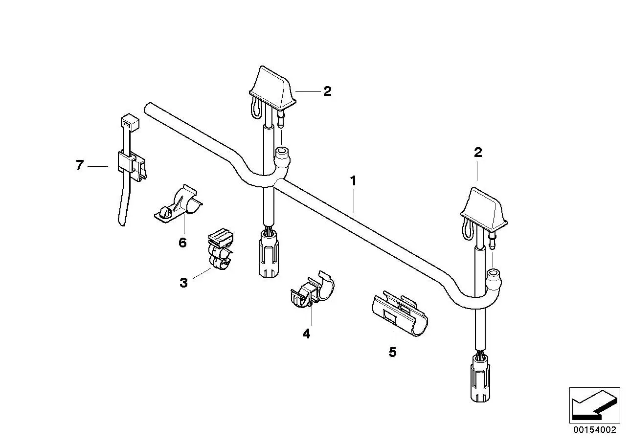 BMW Schlauchleitung Waschanlage E92 E93 61667135410 - 3er E92, 3e