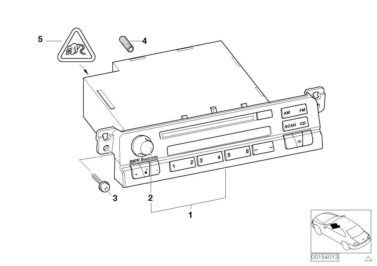 BMW Radio BMW Business CD 65126961215