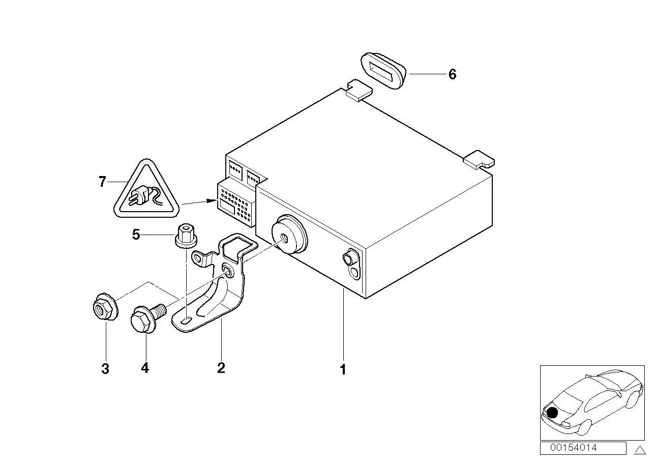 BMW Gummitülle E30 E46 61131370818 - Bildposition 06
