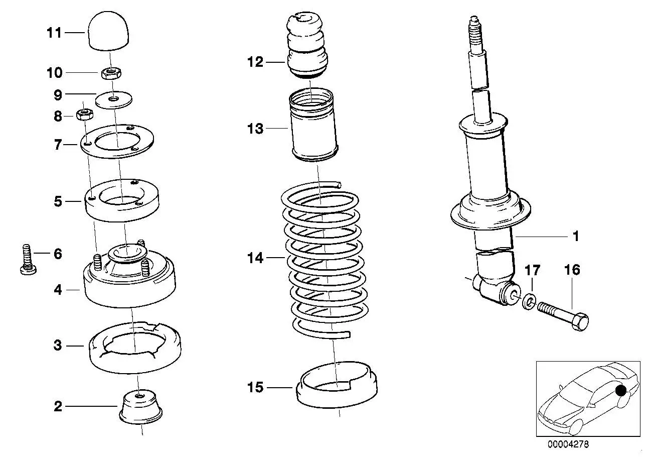 BMW Adapter E32 E34 33521091694