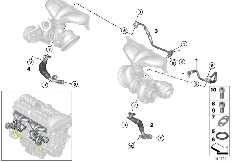 BMW O-Ring E71 E82 E88 E89 E90 E91 E92 E93 F01 F02 11427563453
