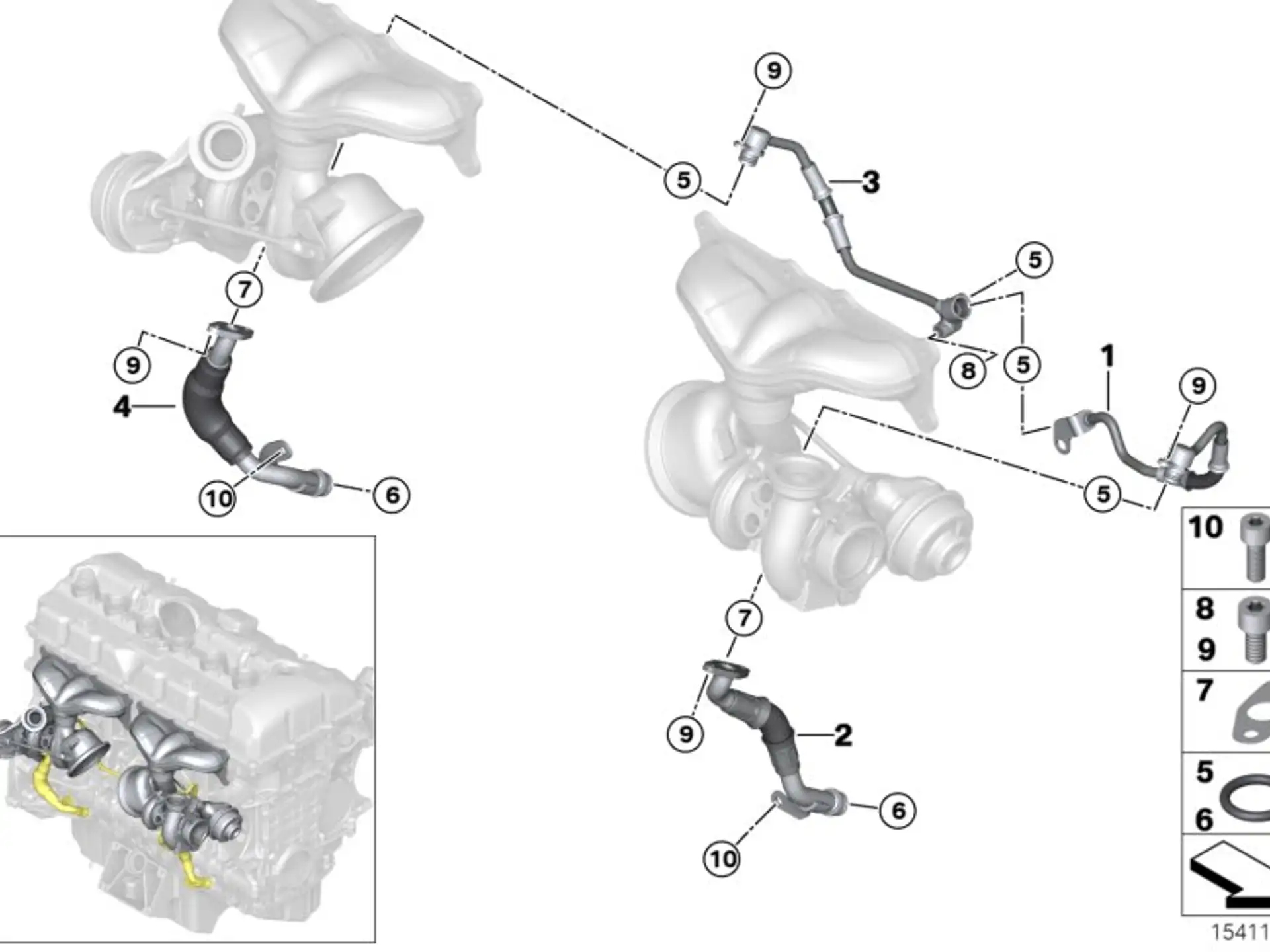 BMW ISA-Schraube A40 E71 E82 E88 E89 E90 E91 E92 E93 F01 F02 K17 K18 K19 K21 K22 K23 K25 K25H K26 K27 K28 K29 K32 K33 K34 K42 K46 K48 K61 K71 K73 07129904068