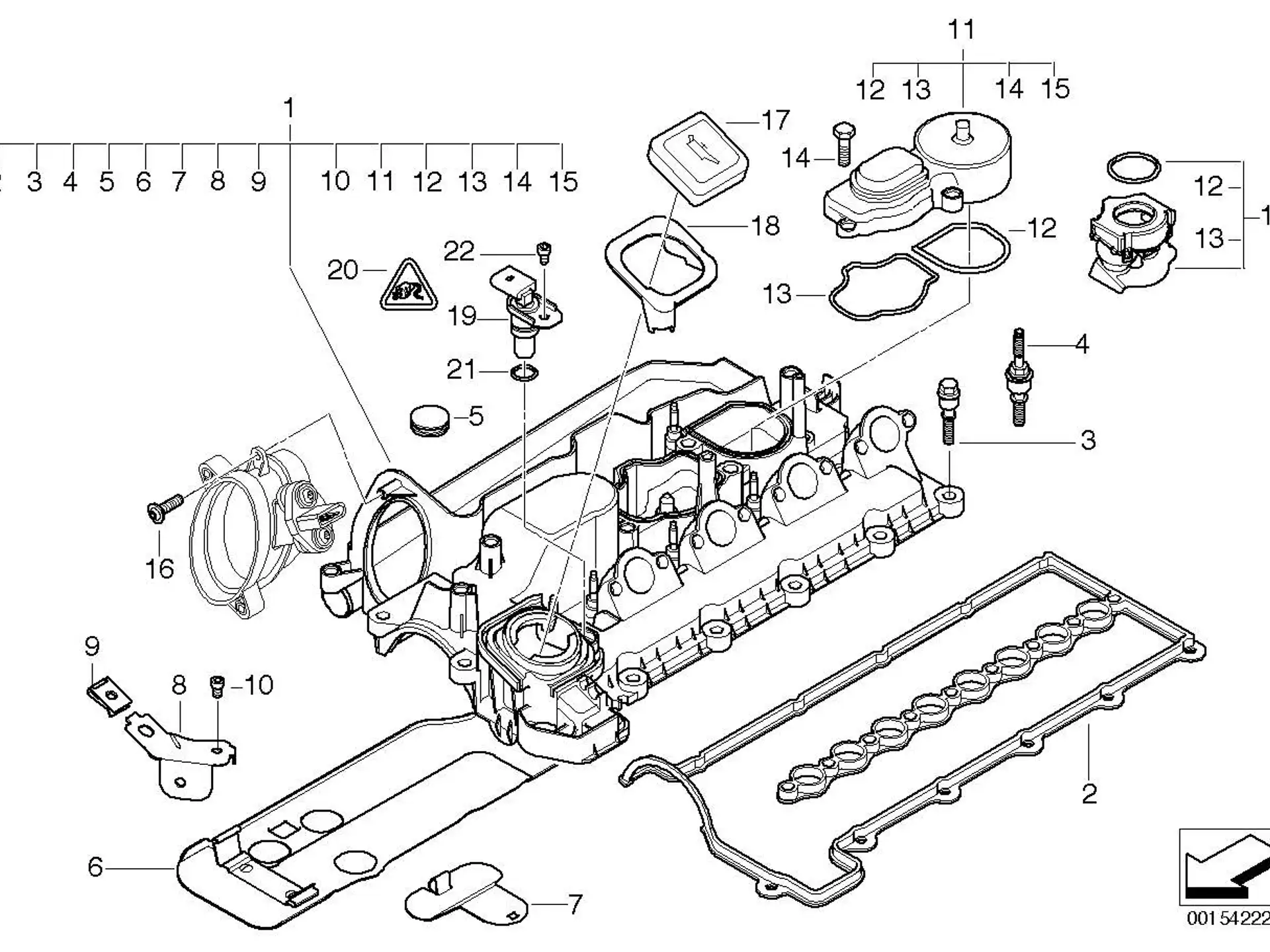 BMW ASA-Schraube E38 E39 E46 E53 E60 E61 E63 E64 E65 E66 E70 E71 E83 E87 E90 E91 E92 E93 11127803813