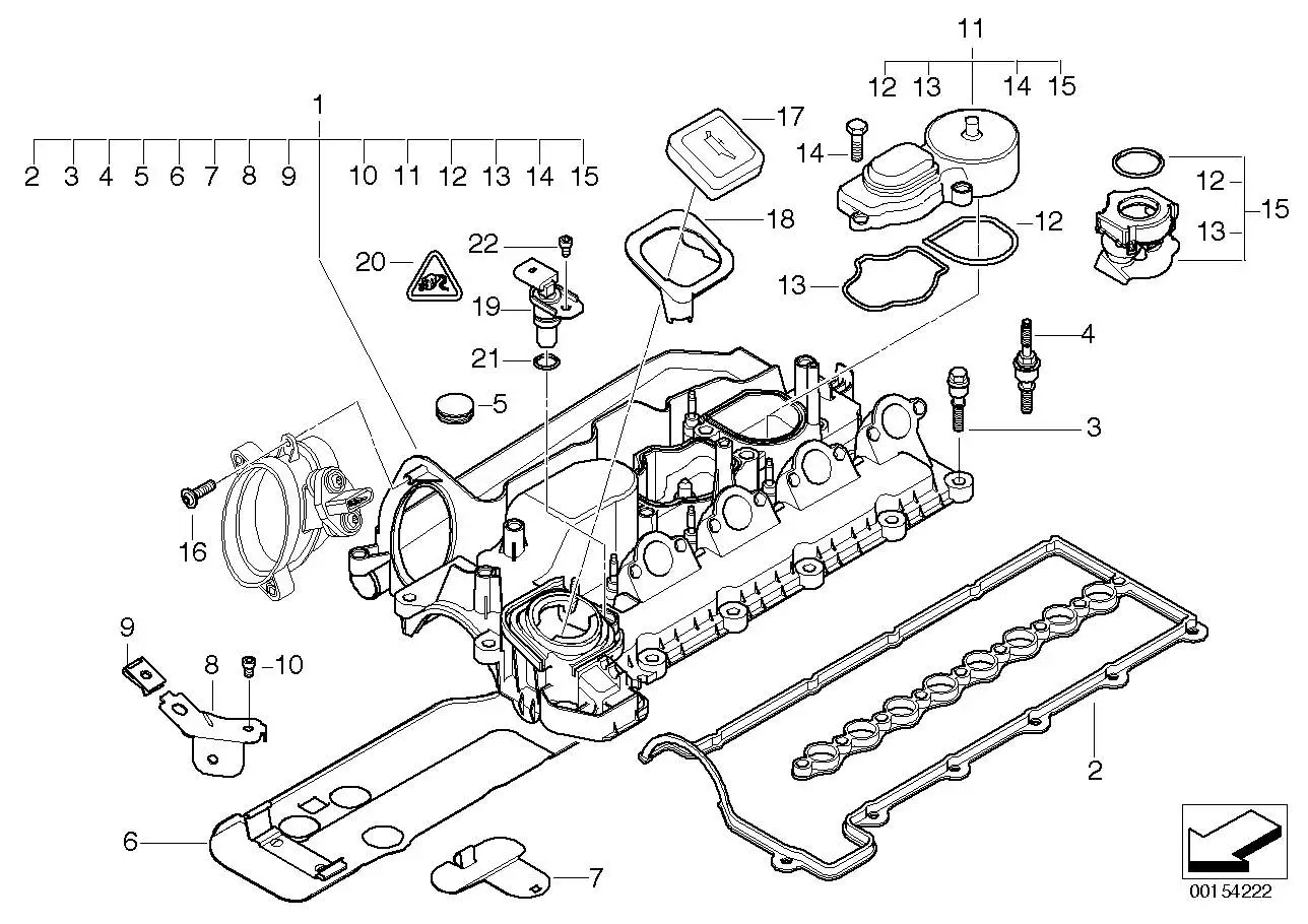 BMW Nockenwellensensor E60 E61 E63 E64 E65 E66 E70 E71 E83 E87 E9