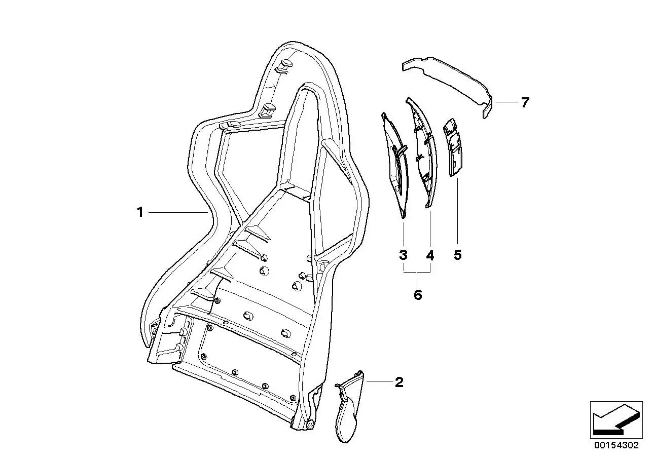 BMW Blende aussen rechts E85 E86 52107919192 - Bildposition 02