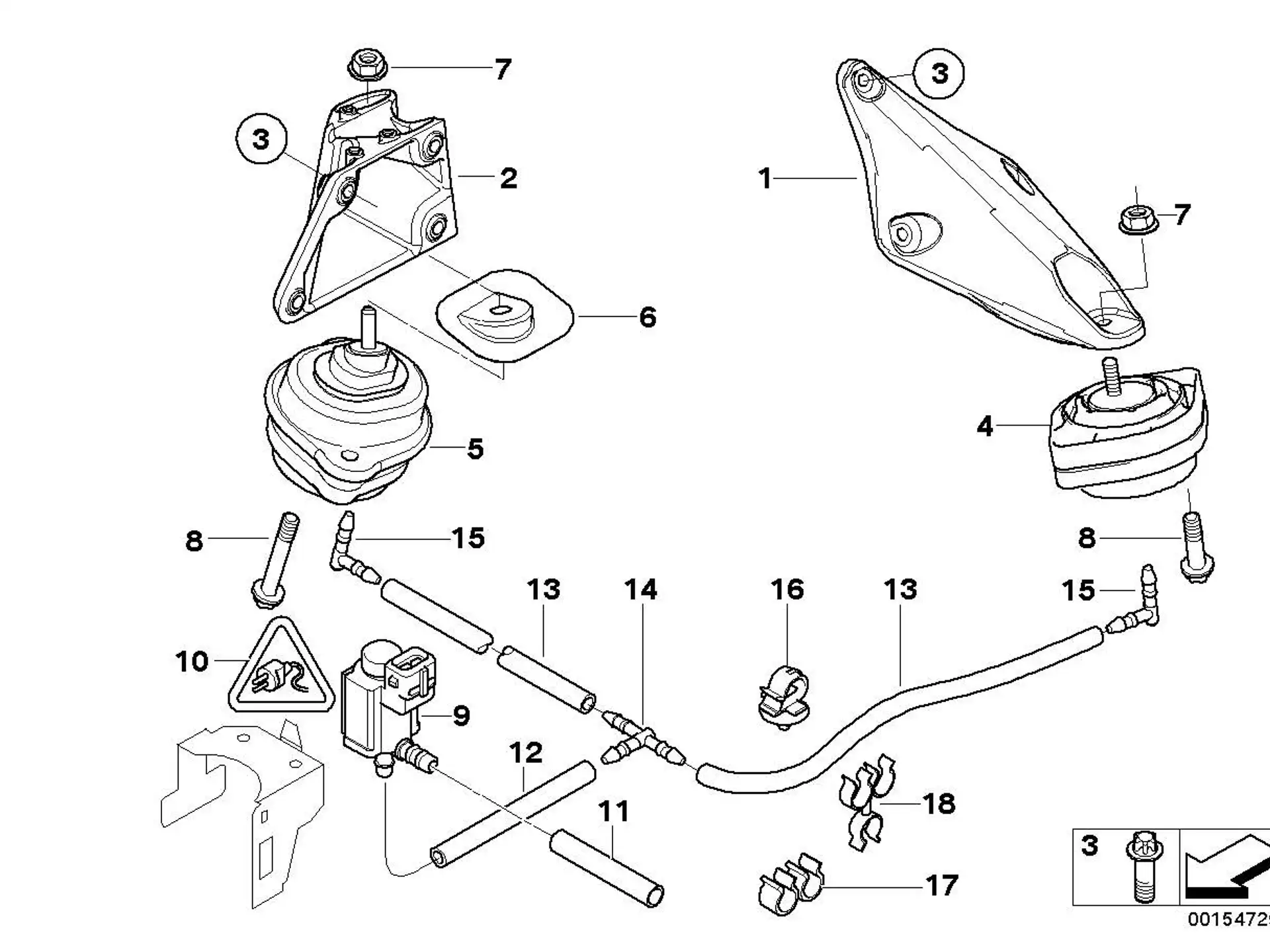 BMW ASA-Schraube E70 E71 E72 E83 E90 E91 E92 E93 F01 F02 F07 F10 F11 07129904795