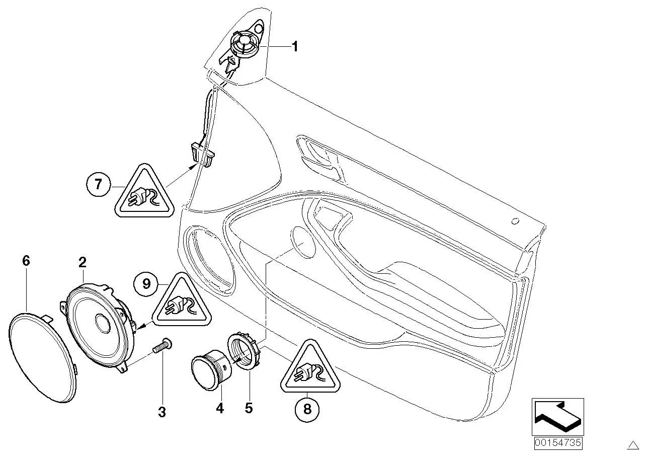 BMW Mitteltonlautsprecher E46 E52 65138368243
