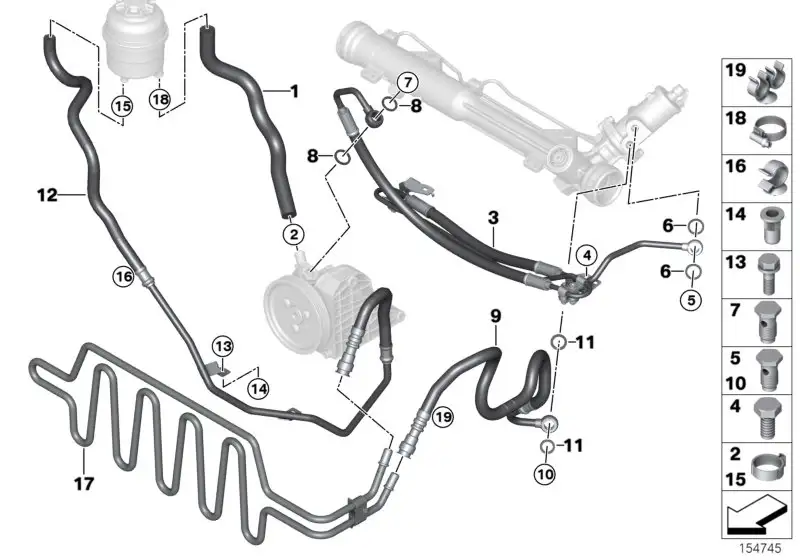BMW Rücklaufleitung E90 E91 E92 32416778446
