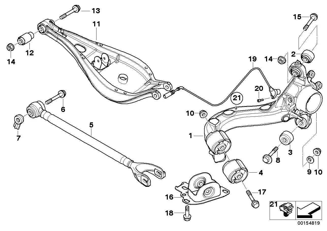 BMW Exzenterschraube M12x1,5x98 E39 E46 33321095102