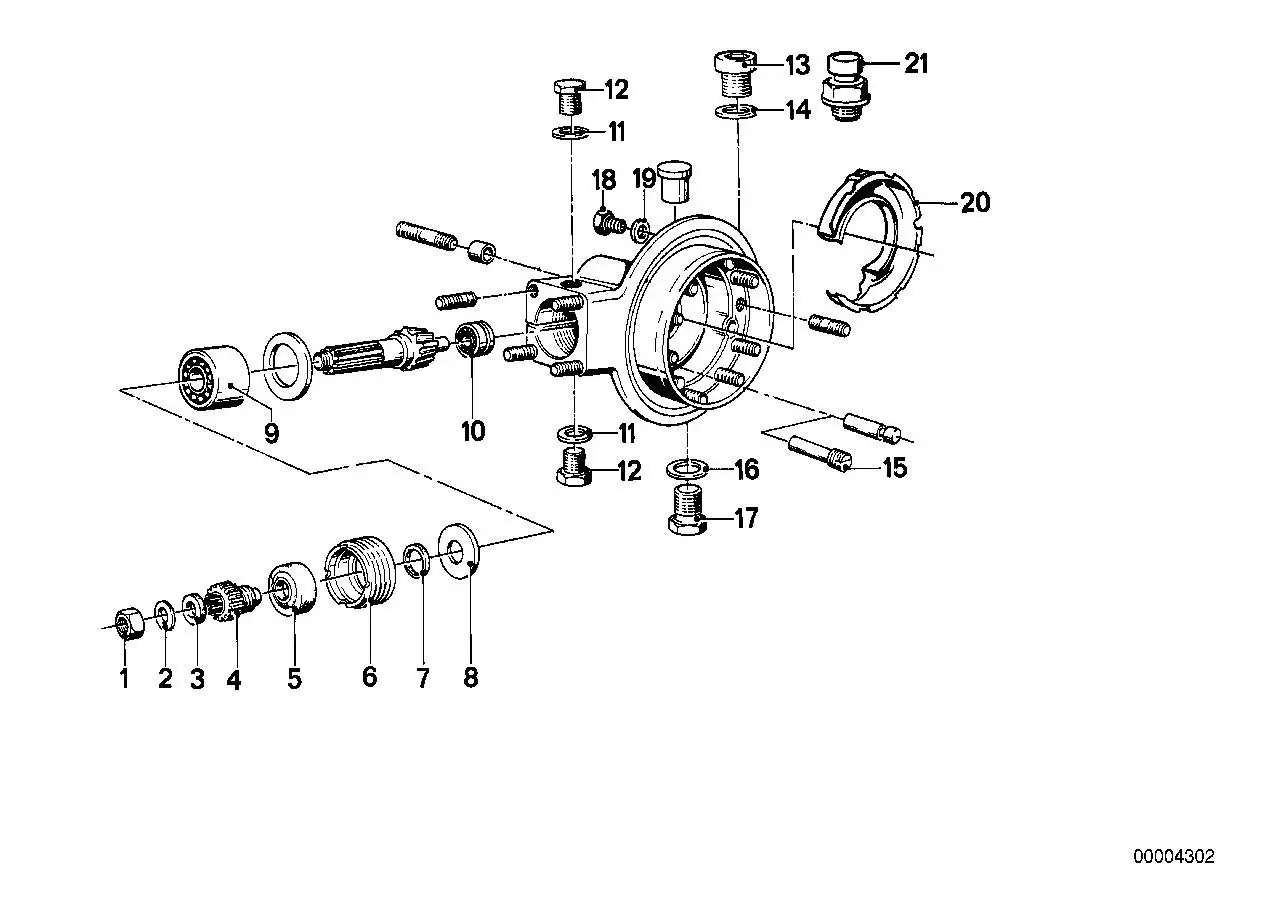 BMW Nadelhülse R45 R45T R65 R65T K30 K41 R21 R21A R22 R28 3312123
