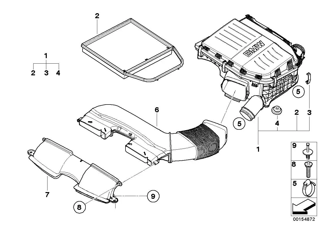BMW Ansaugkanal E90 E91 E92 E93 13717556546 - 3er