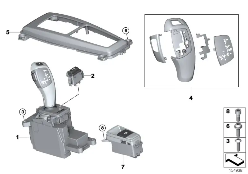 BMW Gangwahlschalter E70 E71 61319260727