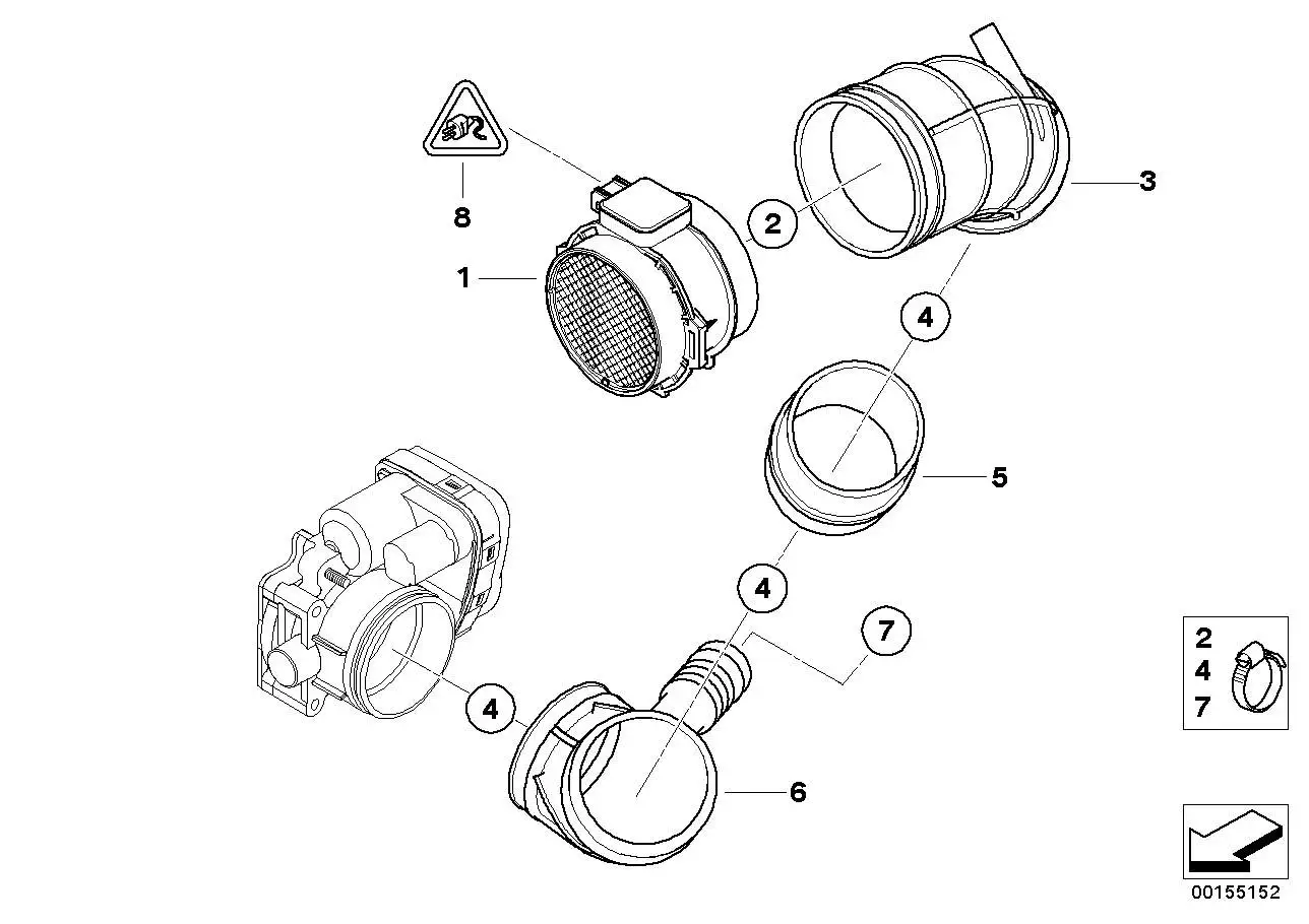 BMW Faltenbalg E46 13541705209 - 3er E46