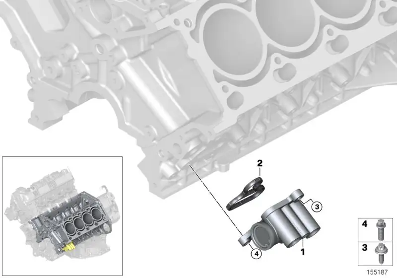 BMW Anschlussstück mit Thermostat E70 11427542267
