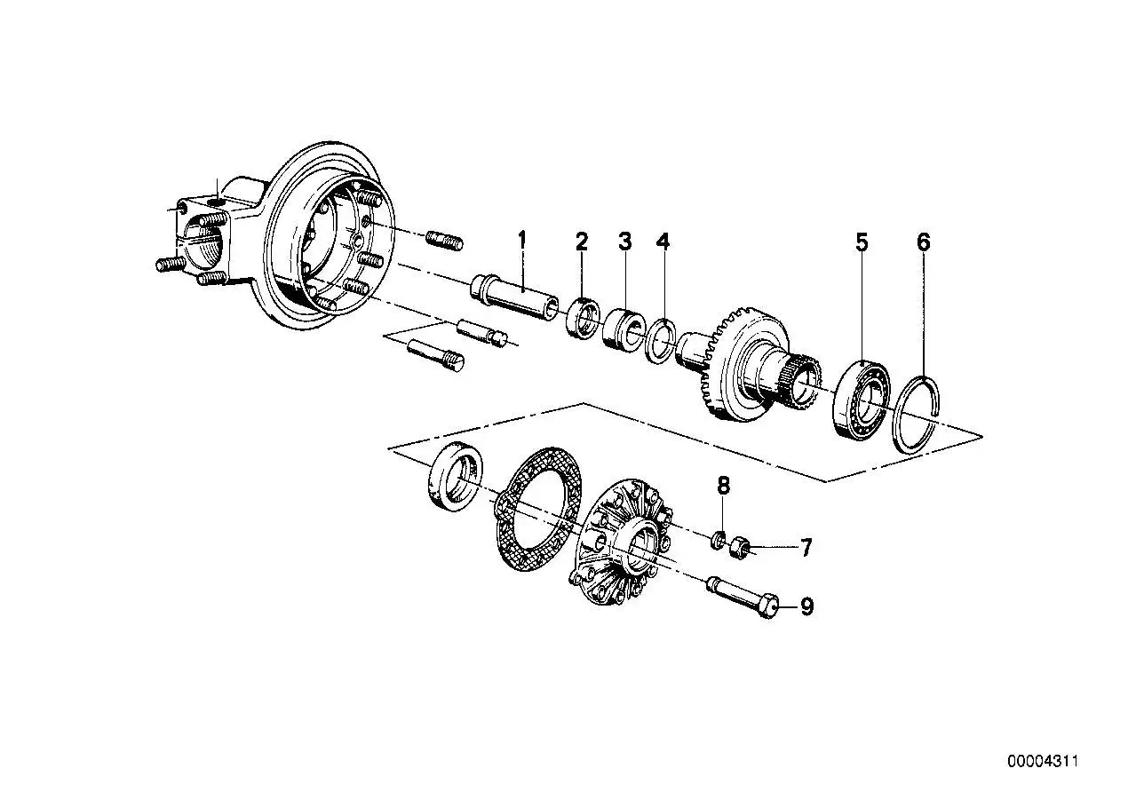 BMW Druckring R50 R60 R75 R90 R90S R45 R45T R65 R65T 33121238932