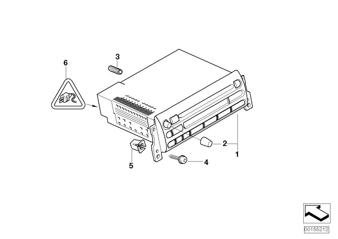 BMW Knopf R50 R52 R53 65129127000 - Bildposition 02