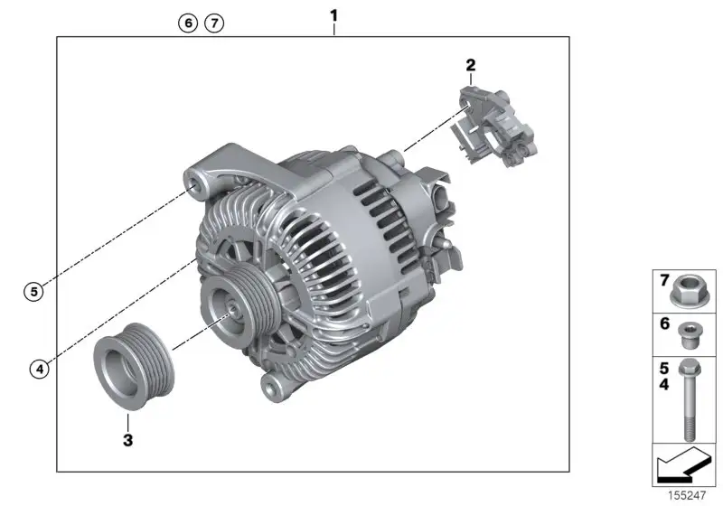 BMW Generator E70 12317561003