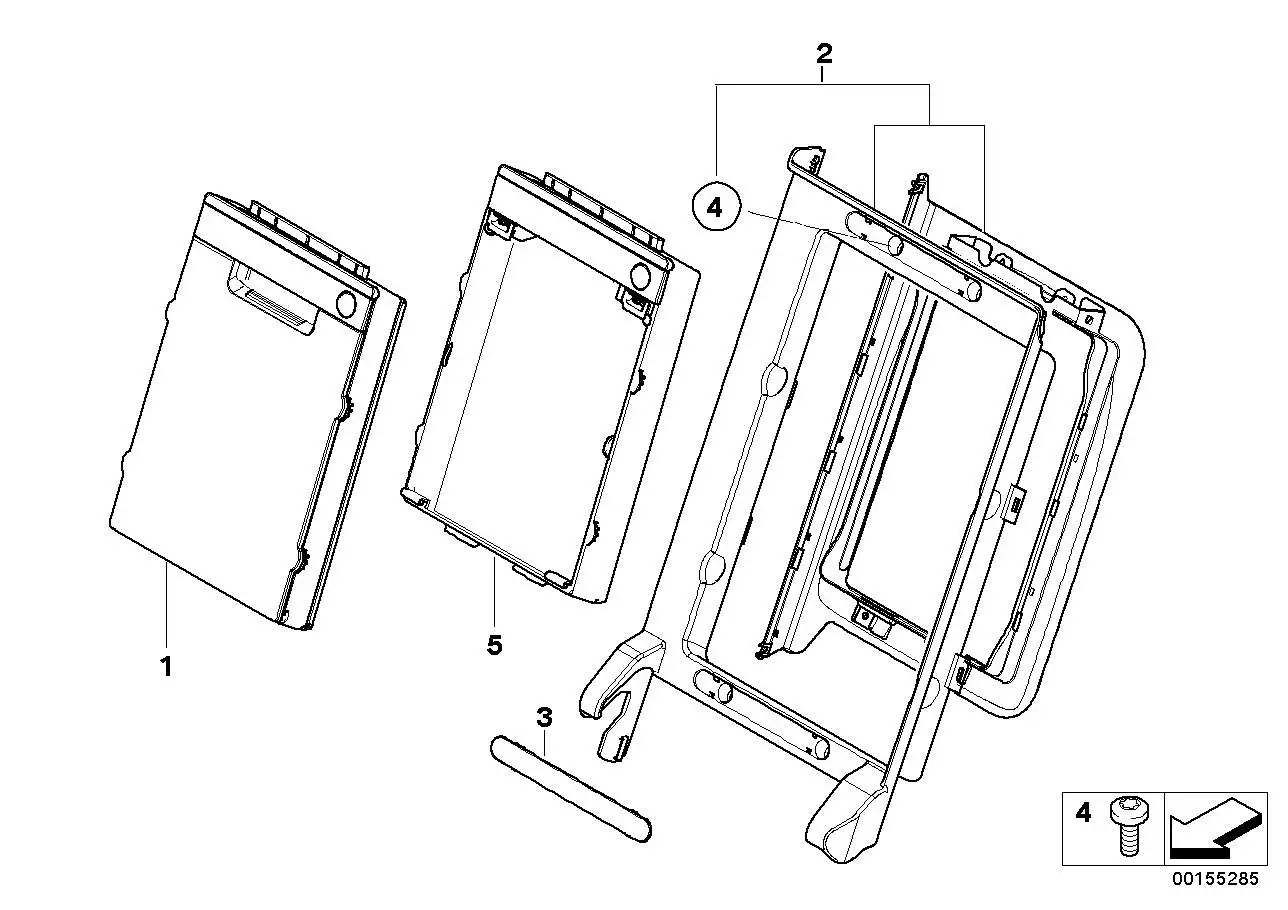 BMW Abdeckblende E81 E82 E87 E90 E91 E92 52207142264 - Bildpositi