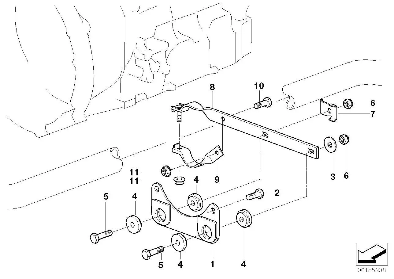 BMW Auflageblech E36 E46 18301432861 - Z3 E36, 3er E46
