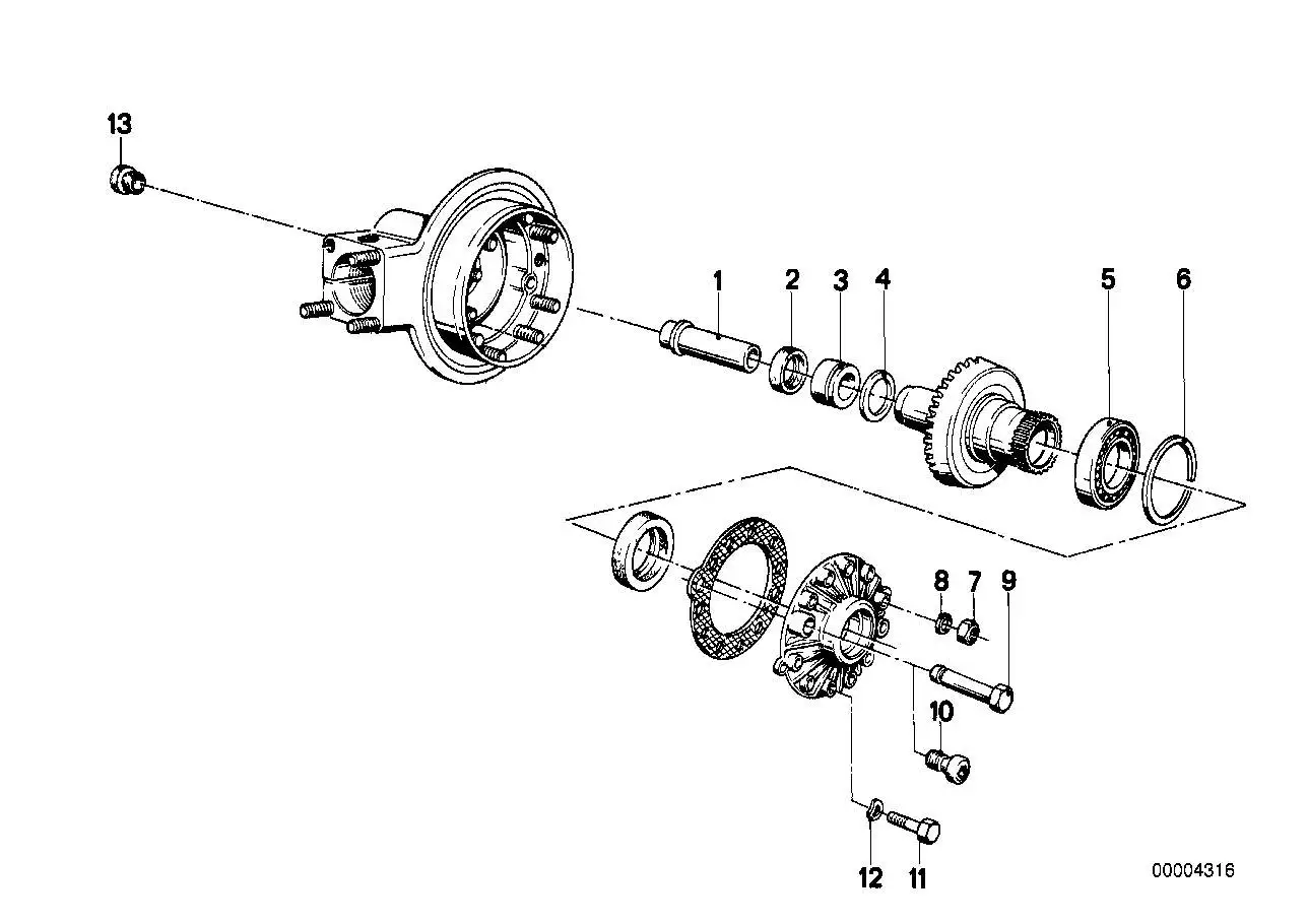 BMW Distanzscheibe R50 R60 R75 R90 R90S R45 R45T R65 R65T R69 331