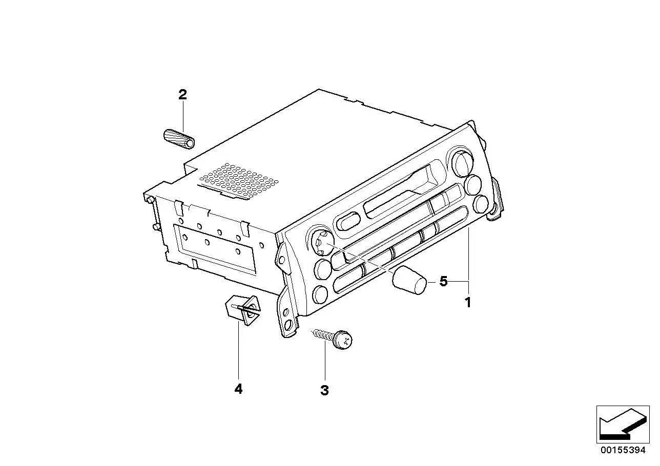 BMW Knopf R50 R52 R53 65129126999