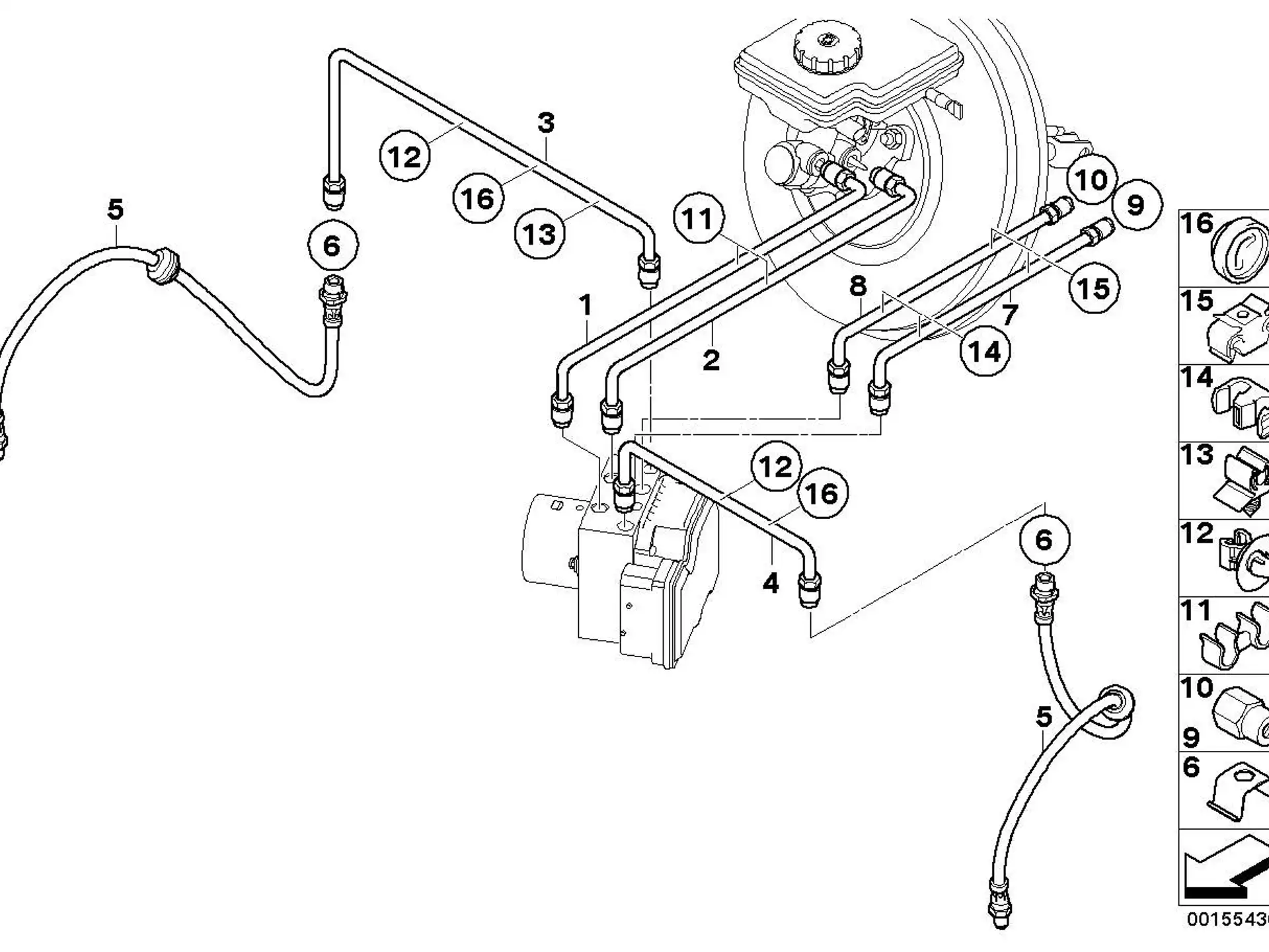 BMW Rohrleitung R55 R56 R57 R58 R59 34306772972
