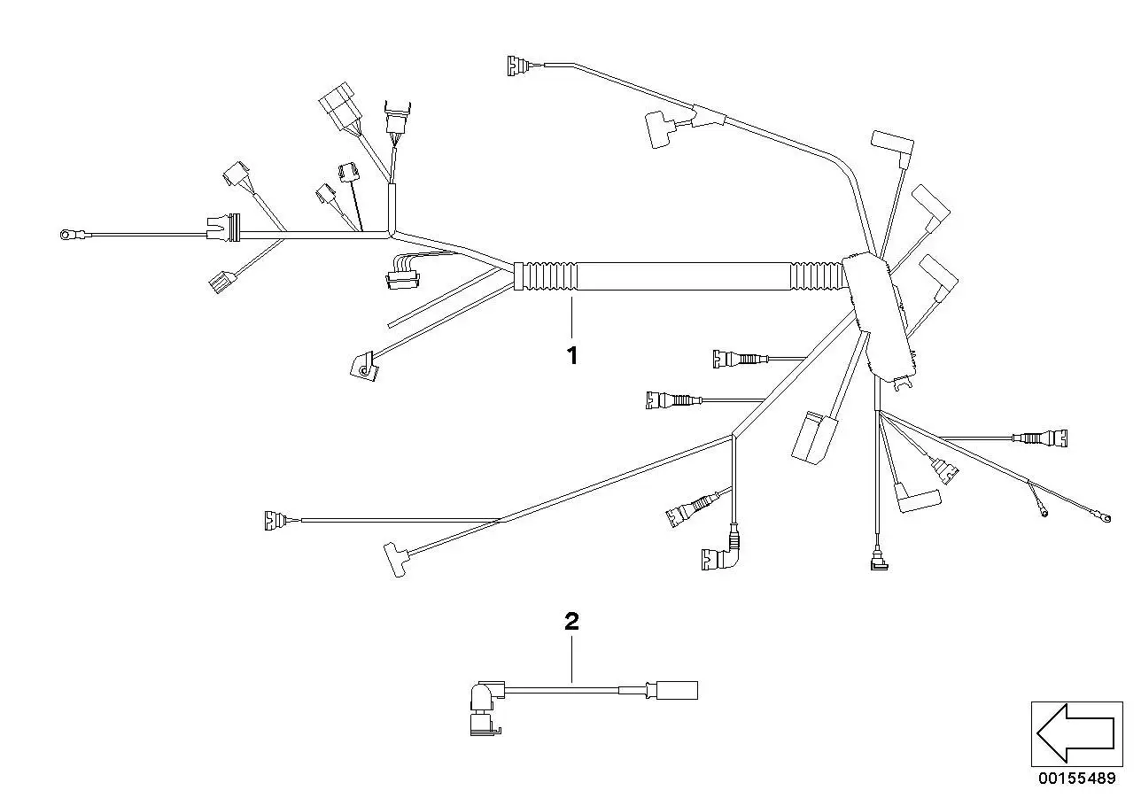 BMW Kabelbaum Motor DDE E81 E82 E87 E88 E90 E91 E92 E93 125178069