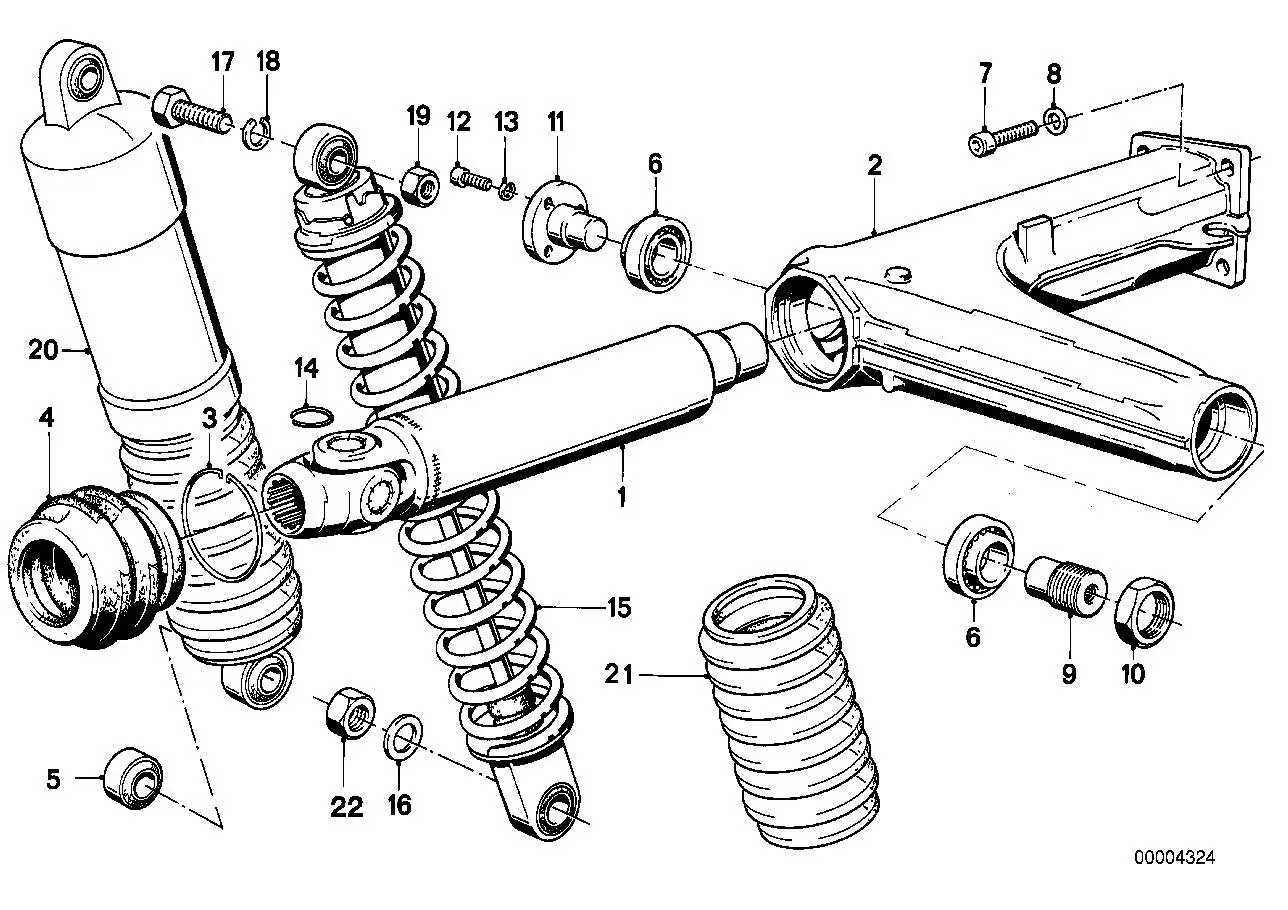 BMW Federbein hinten 33531454833