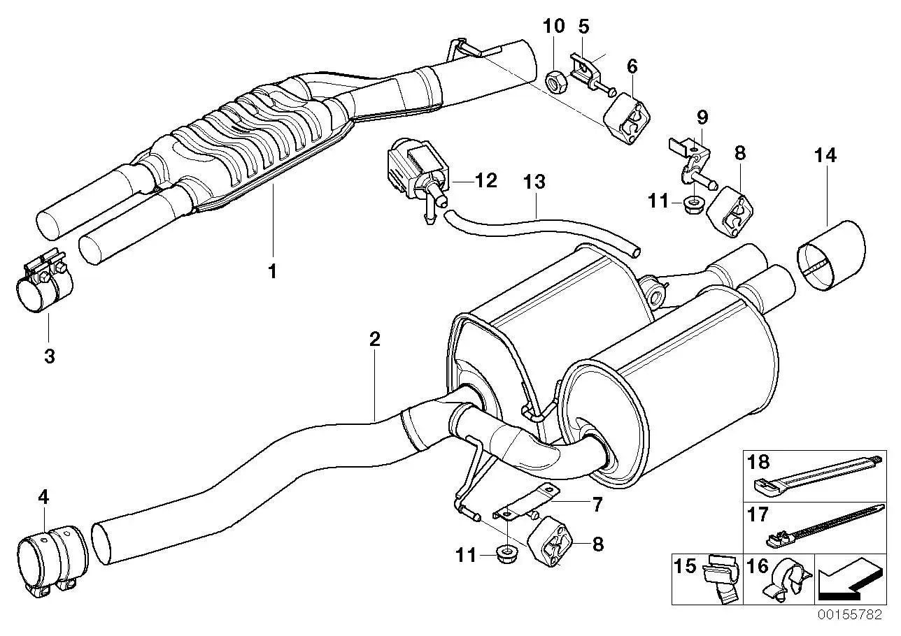 BMW Gummilager E60 E61 E63 E64 18207833206
