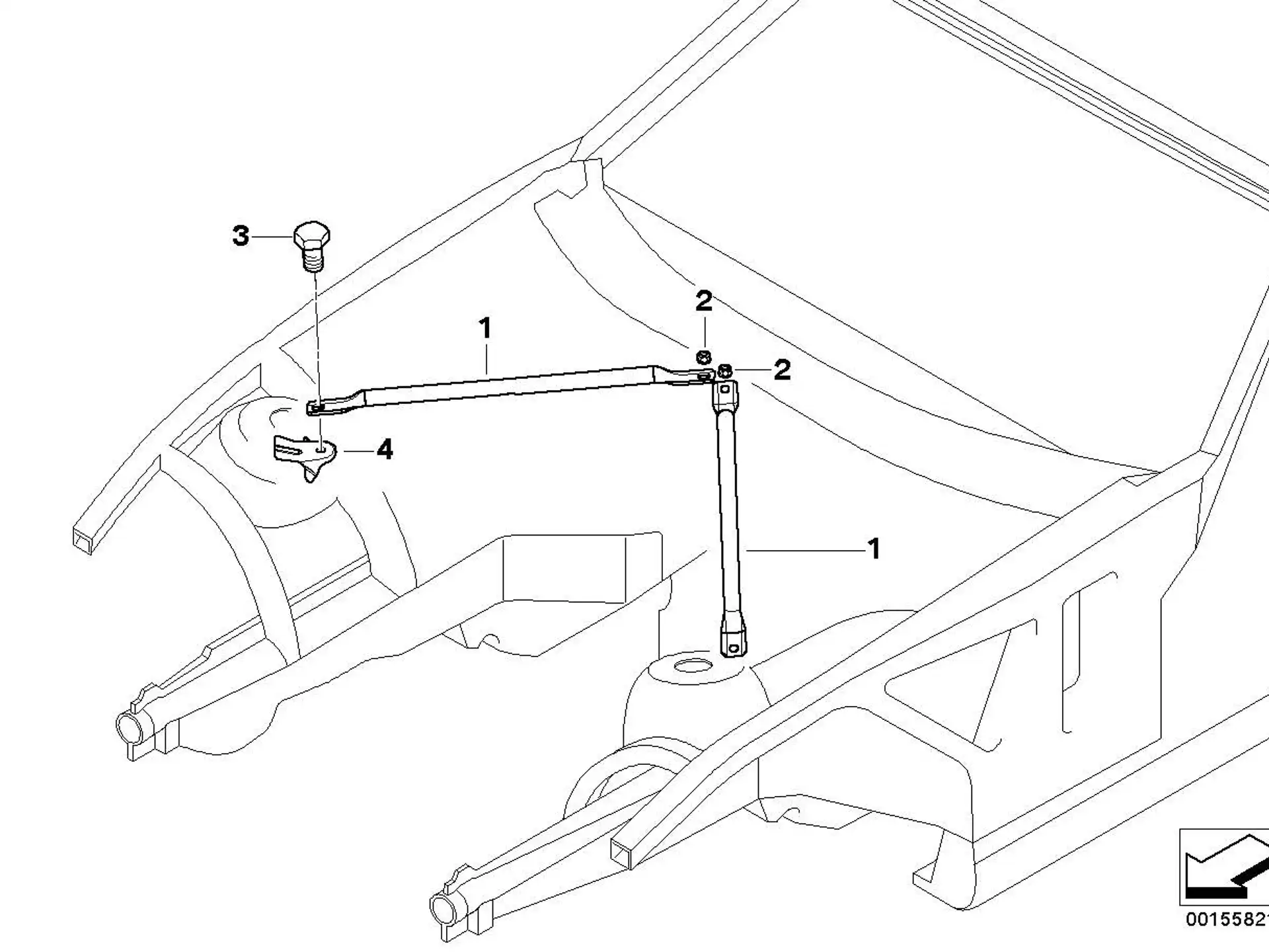 BMW Sechskantmutter E39 E52 E61 E64 E65 E66 E85 E86 K30 K44 07129904048