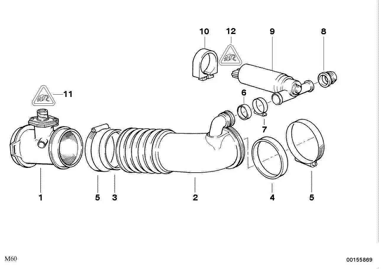 BMW Gummiring E32 E34 E38 E39 E53 E60 E61 E63 E64 E65 E66 1371174
