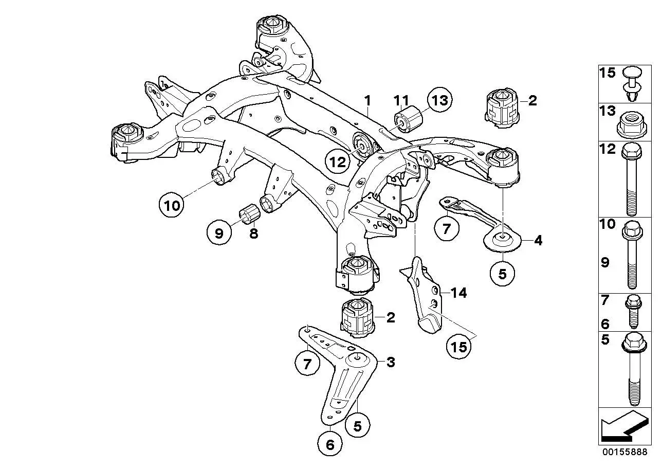 BMW Sechskantschraube mit Scheibe 33326781201 - Bildposition 07