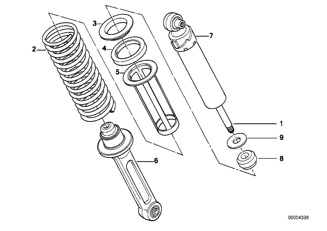 BMW Stossdämpfer 33531458322