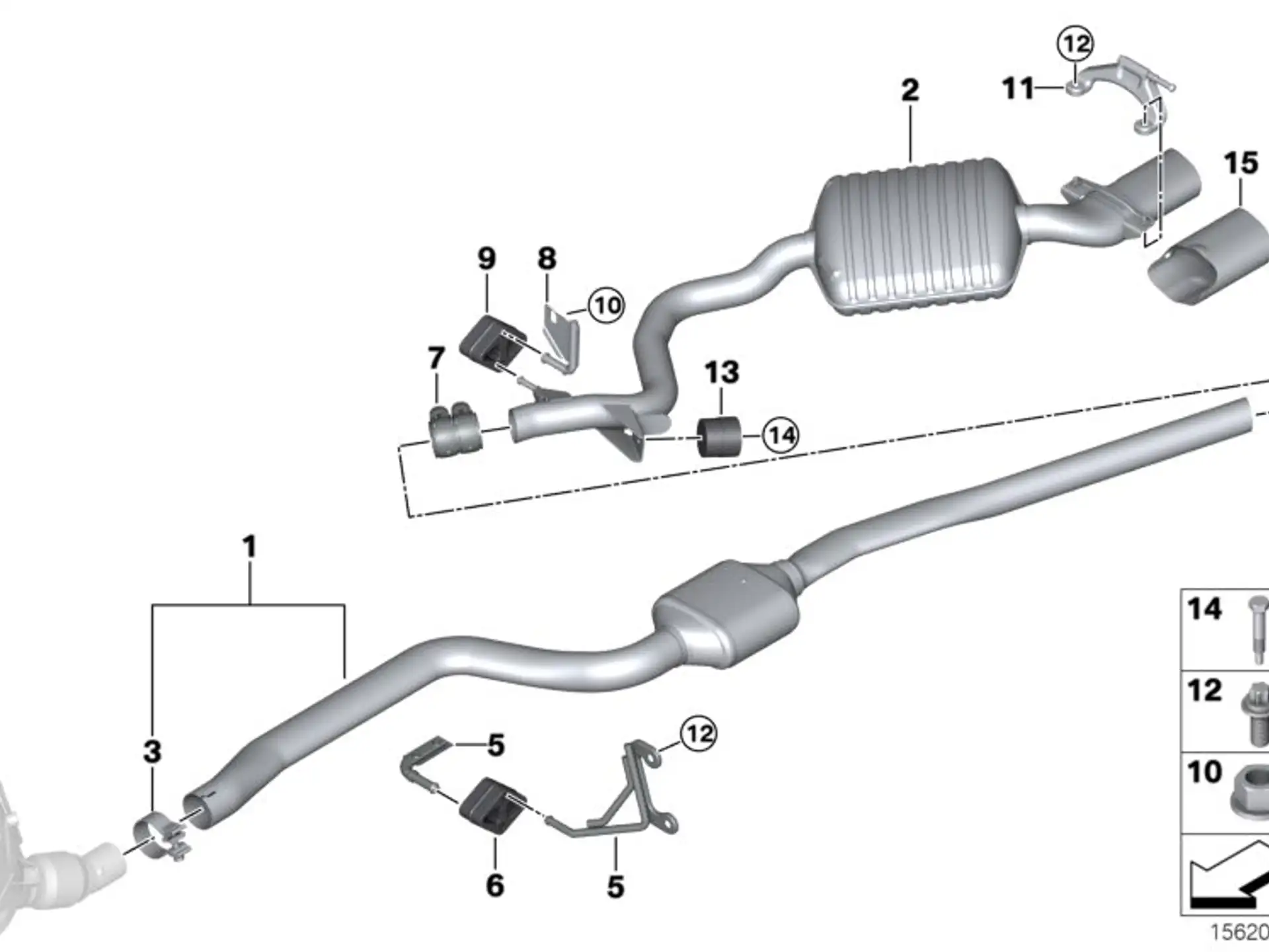 BMW Endrohrblende Alu-look E90 E91 E92 E93 18307618463