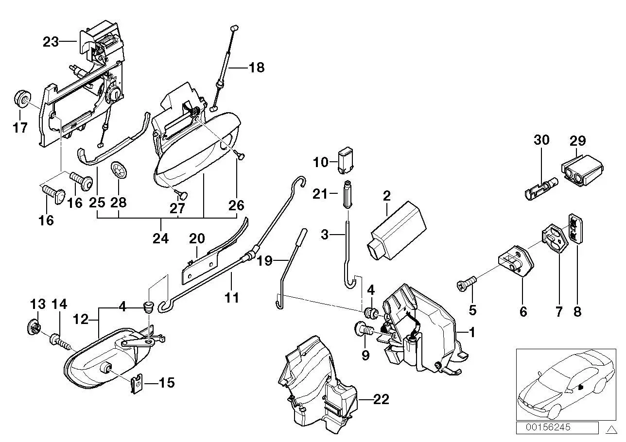BMW Torxsenkschraube E34 E38 E39 E52 E53 51218153573 - Bildpositi