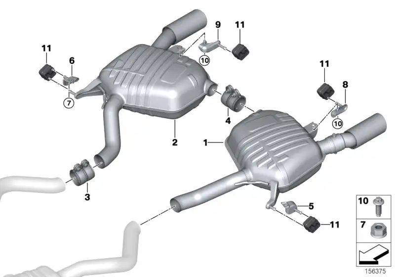 BMW Torxschraube mit Bund E89 E90 E91 E92 E93 18207590873 - 3er,